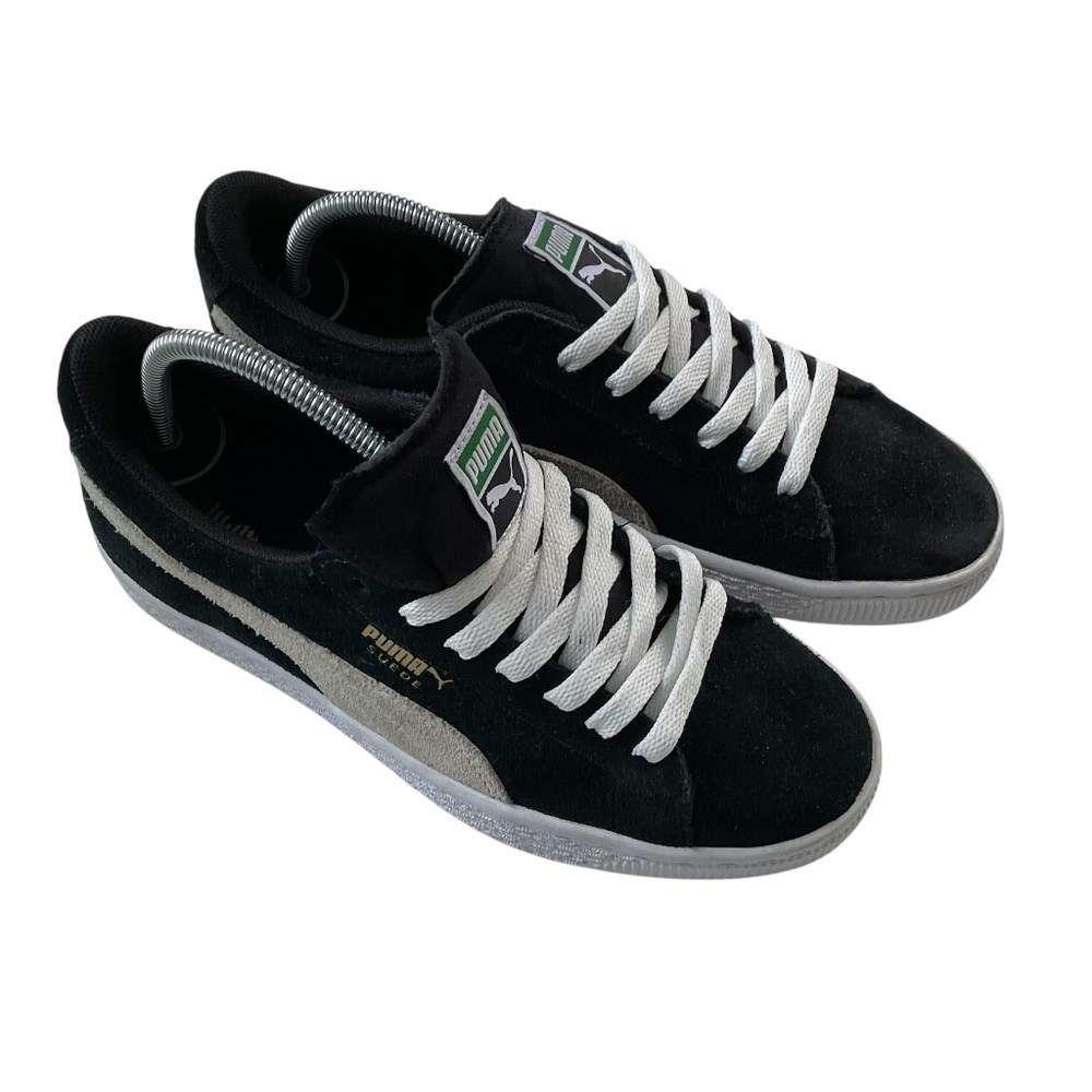 Puma Womens Suede Shoe Sz 5 Black Classic Athleisure Sneakers Travel